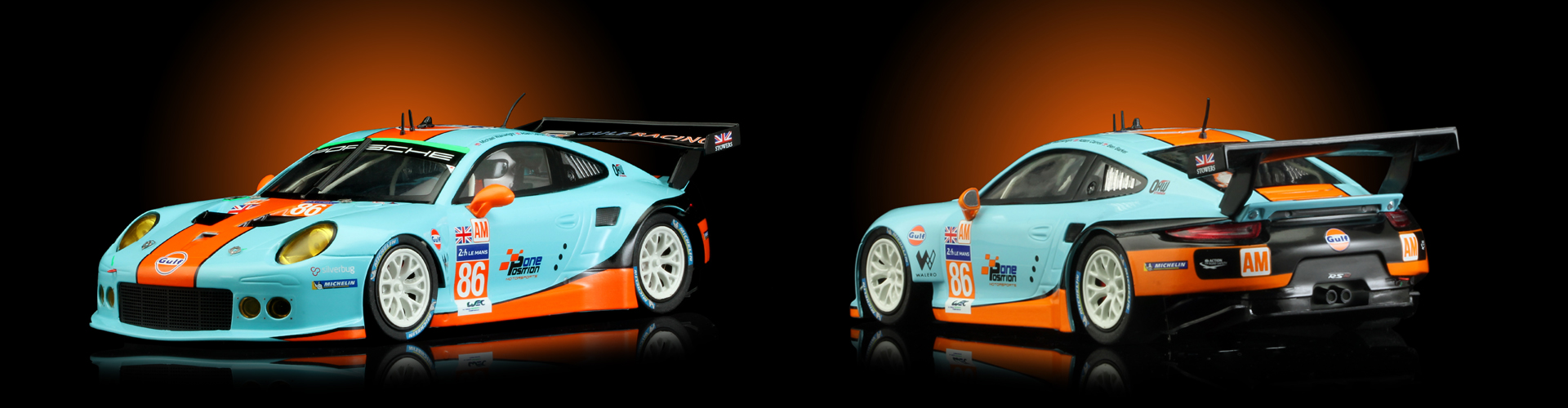 Scaleauto Porsche 911 GT3 CUP Nr 24 Road Atlanta Winner M 1:24 neu 